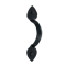 FROM THE ANVIL 33994 - BLACK GOTHIC D PULL HANDLE 4 INCH