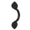 FROM THE ANVIL 33995 - BLACK GOTHIC D PULL HANDLE 6 INCH