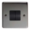 FROM THE ANVIL 34201 - BLACK NICKEL 10 AMP TWO WAY DOUBLE SWITCH