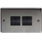 FROM THE ANVIL 34203 - BLACK NICKEL 10 AMP TWO WAY QUAD SWITCH