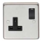 FROM THE ANVIL 34223/1 - SATIN STAINLESS 13 AMP DP SINGLE SWITCHED SOCKET
