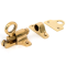 FROM THE ANVIL 90267 - POLISHED BRASS FANLIGHT CATCH + TWO KEEPS