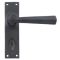 FROM THE ANVIL 73115 - BEESWAX STRAIGHT SPRUNG DOOR LEVER ON BATHROOM BACKPLATE