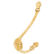 FROM THE ANVIL 83525 - POLISHED BRASS HAT & COAT HOOK