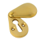FROM THE ANVIL 83557 - PLAIN ESCUTCHEON - POLISHED BRASS