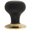 FROM THE ANVIL 83563 - RINGED EBONY WOODEN KNOB
