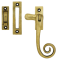 FROM THE ANVIL 83565 - ANTIQUE BRASS MONKEYTAIL WINDOW FASTENER