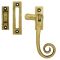FROM THE ANVIL 83565 - ANTIQUE BRASS MONKEYTAIL WINDOW FASTENER