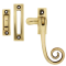 FROM THE ANVIL 83593 - POLISHED BRASS MONKEYTAIL WINDOW FASTENER