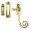 FROM THE ANVIL 83593 - POLISHED BRASS MONKEYTAIL WINDOW FASTENER