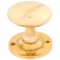 FROM THE ANVIL 83627 - CAST OVAL MORTICE/RIM KNOB SET - POLISHED BRASS