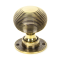 FROM THE ANVIL 83633H - AGED BRASS BEEHIVE HEAVY MORTICE/RIM KNOB SET