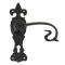 FROM THE ANVIL 83693 - BLACK CURLY LEVER ON LOCK BACKPLATE SET