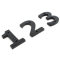 FROM THE ANVIL 83706 - BLACK NUMERAL 6