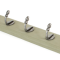 FROM THE ANVIL 83741 - STABLE COAT RACK - NATURAL SMOOTH/OLIVE GREEN