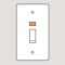 WANDSWORTH A237 - 45 AMP DOUBLE POLE SWITCH TWIN PLATE INTERIOR