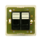 WANDSWORTH A9927/B - BT TWIN MASTER SOCKET INTERIOR/BLACK