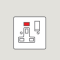 WANDSWORTH A376 - 1-GANG 13 AMP SWITCHED SOCKET INTERIOR WITH NEON INDICATOR REAR ENTRY SINGLE POLE
