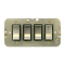 WANDSWORTH G904 - INFINITY 4 GANG ROCKER GRID SERIES 3