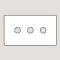 WANDSWORTH P493 - CLASSIC 3-GANG PALACE TOGGLE SWITCH PLATE