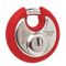 STERLING LOCKS SPL100P/RED - STAINLESS STEEL DISK PADLOCK 70MM - RED BUMPER