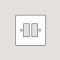 WANDSWORTH PSQ202 - SQUARE-EDGE-2-GANG SWITCH/MODULAR PLATE